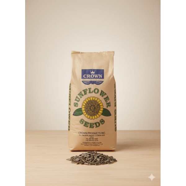 Premium Natural Whole Roasted Sunflower Seeds – 1 kg Bag | High-Protein, High-Fiber Bird & Small Pet Food
