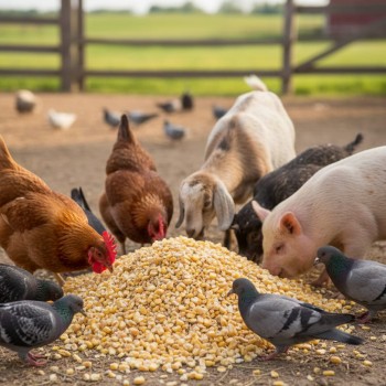 Premium Yellow Cracked Corn (Broken Corn) – 10kg Bag | High-Energy Feed for Poultry, Chickens, Ducks, Turkeys, Pigeons, Doves, Parrots, Budgies, Finches, Wild Birds, Rabbits, Horses, Goats, Sheep, Cattle, Deer & Small Animals