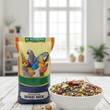 Premium Wild Bird Seed Mix – 1kg Bag | All-Natural High-Energy Blend with Sunflower Seeds, Peanuts & Chili Peppers | Attracts Parrots, Macaws, Finches, Cardinals & More