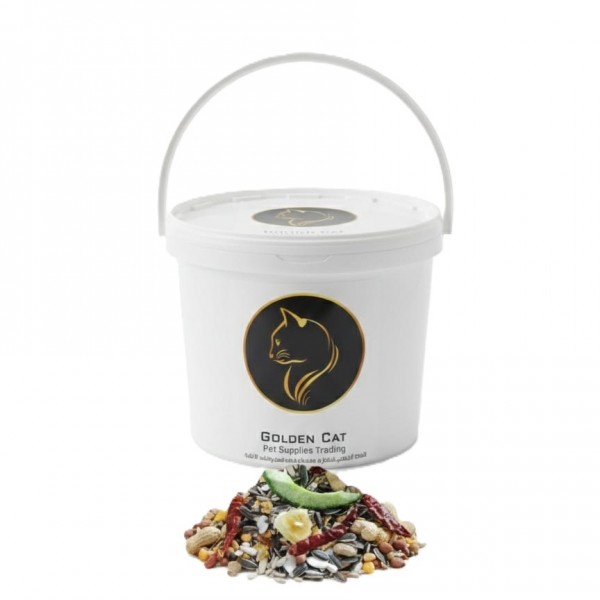 Premium Wild Bird Seed Mix 5kg Bird Food, All-Natural High-Energy Blend With Sunflower Seeds, Peanuts, Chili Peppers, Attracts Finches, Canaries, Parrots, Macaws, Backyard and Aviary Feeding