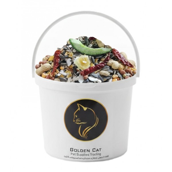 Premium Wild Bird Seed Mix 5kg Bird Food, All-Natural High-Energy Blend With Sunflower Seeds, Peanuts, Chili Peppers, Attracts Finches, Canaries, Parrots, Macaws, Backyard and Aviary Feeding