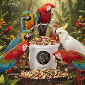 Premium Wild Bird Seed Mix 5kg Bird Food, All-Natural High-Energy Blend With Sunflower Seeds, Peanuts, Chili Peppers, Attracts Finches, Canaries, Parrots, Macaws, Backyard and Aviary Feeding