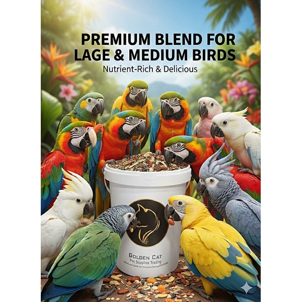 Premium Wild Bird Seed Mix 2kg High Energy All Natural Bird Food for Backyard and Aviary Birds Finches Canaries Parrots with Sunflower Seeds Peanuts Grains