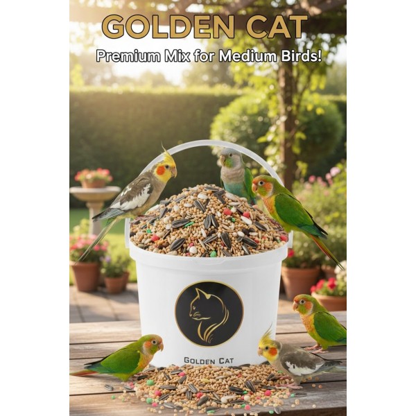 Premium Bird Mix 2 kg | Seed Blend for Parrots, Parakeets, Finches, Doves, Pigeons, and Wild Birds | Supports Feather Health, Immunity, Energy, Vitality | Natural Foraging Mix with Millet, Sunflower, Safflower, Linseed, Oats, Flax