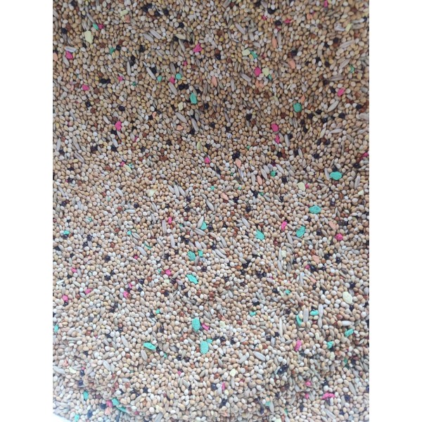 Al Masroor Vitamin Seed Mix – Premium Blend for Budgies, Finches & Small Birds | Nutritionally Balanced Seed & Pellet Mix | Supports Health, Vitality & Feather Care | 20kg Bag