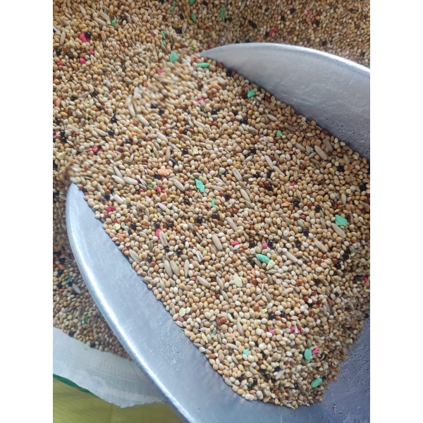 Al Masroor Vitamin Seed Mix – Premium Blend for Budgies, Finches & Small Birds | Nutritionally Balanced Seed & Pellet Mix | Supports Health, Vitality & Feather Care | 20kg Bag