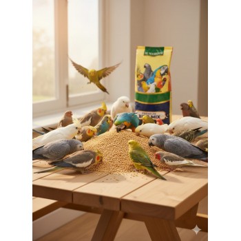 Organic Foxtail Millet (Yellow Millet) Bird Food – 1kg Bag | Natural Seed for Canaries, Finches, Budgies, Lovebirds, Cockatiels, Parakeets & Conures | Supports Healthy Plumage, Immunity & Foraging Instinct