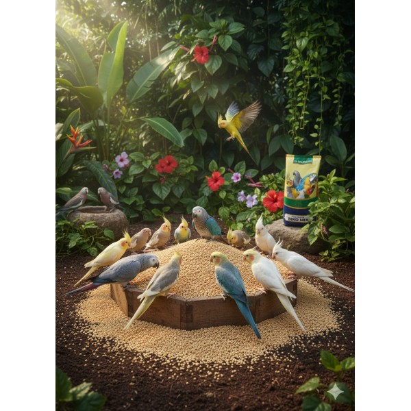 Organic Foxtail Millet (Yellow Millet) Bird Food – 20kg Bag | Premium Natural Seed for Canaries, Finches, Budgies, Lovebirds, Cockatiels, Parrots & Parakeets | Supports Plumage, Immunity & Foraging Instinct