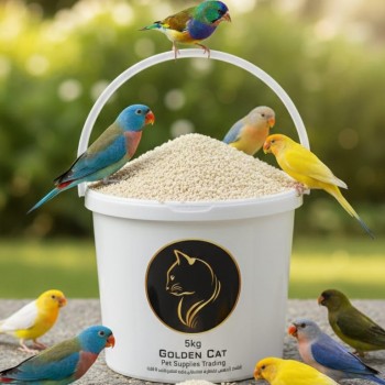 Premium White Sesame Seeds for Birds & Small Pets – 5 kg Bulk Plastic Barrel – High-Protein, Mineral-Rich Natural Feed for Parrots, Budgies, Cockatiels, Lovebirds, Finches, Pigeons, Rabbits, Guinea Pigs & Small Rodents