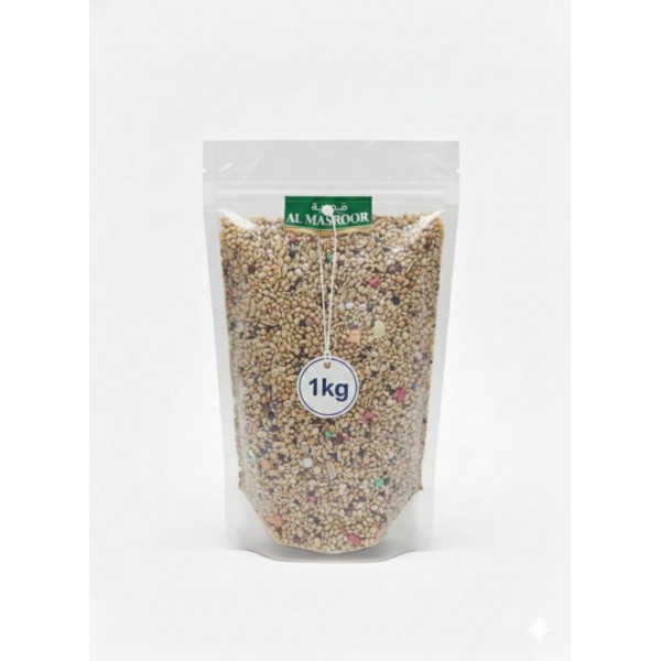 Premium Bird Food Seed Mix – Budgies, Parakeets, Zebra Finches, Lovebirds, Canaries, Cockatiels & Small Parrots – 1 kg Bulk Bag
