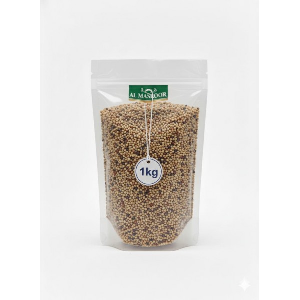 Bird Food Daily Seed Mix 1 kg – Millet, Canary Seed, Sorghum & Mixed Grains – Complete Nutrition for Budgies, Finches, Canaries, Cockatiels, Lovebirds, Doves, Pigeons, Sparrows, Quail & Other Small Seed-Eating Birds