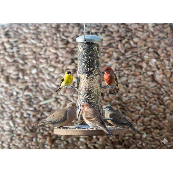 Premium Black Linseed (Flaxseed) Bird Food – High Oil Energy Seed for Healthy Feathers & Digestion – 1kg Bag