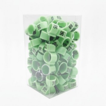 100 Pcs Green Chicken & Bird Leg Rings – 9mm Plastic Identification Bands for Poultry, Pigeons, Parrots, Conure, Macaw, African Grey – Numbered Clip-On Foot Bands for Small & Large Birds 100 Pcs Green Chicken & Bird Leg Rings – 9mm Plastic Identification Bands for Poultry, Pigeons, Parrots, Conure, Macaw, African Grey – Numbered Clip-On Foot Bands for Small & Large Birds