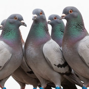 100 Pcs Blue Chicken & Bird Leg Rings – 9mm Plastic Identification Bands for Poultry, Pigeons, Parrots, Conure, Macaw, African Grey – Numbered Clip-On Foot Bands for Small & Large Birds