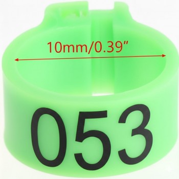 100 Pcs Green Chicken & Bird Leg Rings – 10mm (1cm) Plastic Identification Bands for Poultry, Pigeons, Parrots, Conure, Macaw, African Grey – Numbered Clip-On Foot Bands for Medium & Large Birds 100 Pcs Green Chicken & Bird Leg Rings – 10mm (1cm) Plastic Identification Bands for Poultry, Pigeons, Parrots, Conure, Macaw, African Grey – Numbered Clip-On Foot Bands for Medium & Large Birds