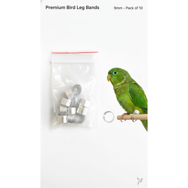 10 Pcs Stainless Steel Bird Leg Rings – 9mm Metal Identification Bands for Pigeons, Poultry, Parrots, Quail & Small Birds 10 Pcs Stainless Steel Bird Leg Rings – 9mm Metal Identification Bands for Pigeons, Poultry, Parrots, Quail & Small Birds