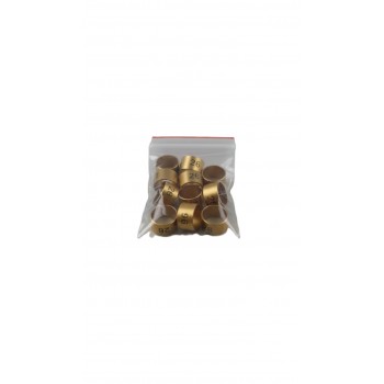 10 Pcs Golden Stainless Steel Bird Leg Rings – 9mm Metal Identification Bands for Pigeons, Poultry, Parrots, Quail & Small Birds