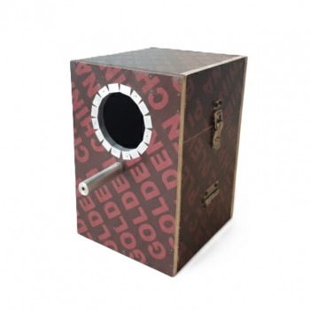 Natural Wooden Bird Nesting Box with Perch – 20 × 22.5 × 30 cm, Side-Opening Hatch, Ideal for Parakeets, Budgies, Lovebirds & Cockatiels