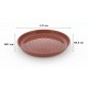 Pigeons Flat Type Plastic Bowl (Small) – Multi-Purpose Feeding Dish for Pigeons, Birds, Cats, Rabbits & Small Pets – Wide Shallow Design – 31 × 31 × 4.5 cm