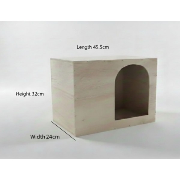 Modern Wooden Nesting Box & Pet House (Medium) – Pigeon Breeding Box / Cat & Small Pet Cave – 45.5 × 24 × 32 cm
