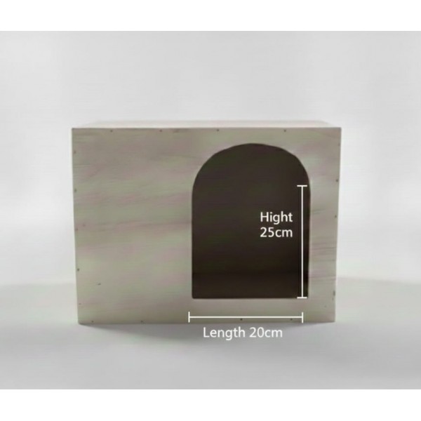 Modern Wooden Nesting Box & Pet House (Medium) – Pigeon Breeding Box / Cat & Small Pet Cave – 45.5 × 24 × 32 cm