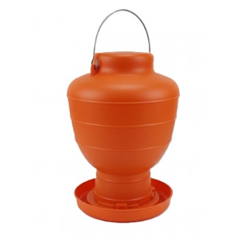 PoultryPro 18-Liter ECO FEED Plastic Poultry Feeder – Large Capacity Gravity-Fed Chicken Feeder, Durable & Easy-Clean Design