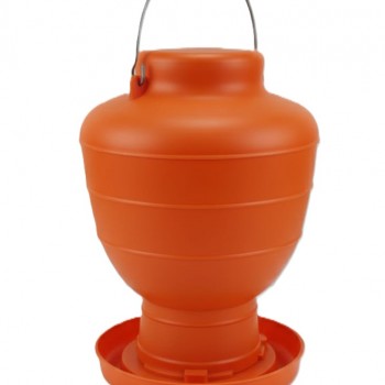 PoultryPro 18-Liter ECO FEED Plastic Poultry Feeder – Large Capacity Gravity-Fed Chicken Feeder, Durable & Easy-Clean Design