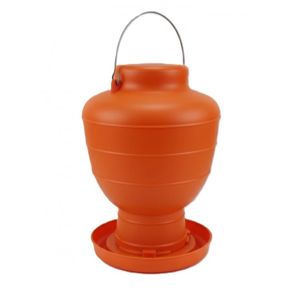 PoultryPro 18-Liter ECO FEED Plastic Poultry Feeder – Large Capacity Gravity-Fed Chicken Feeder, Durable & Easy-Clean Design