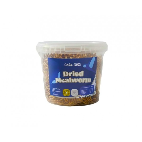 Dark Bird Dried Mealworms – High-Protein Natural Treat for Wild Birds & Pets – 350g