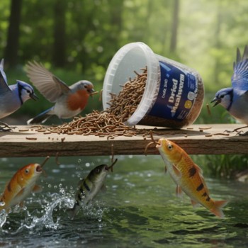 Dark Bird Dried Mealworms – High-Protein Natural Treat for Wild Birds & Pets – 350g