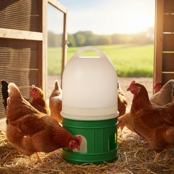 12L Automatic Poultry & Pigeon Waterer – Gravity-Fed Plastic Bird Drinker (Blue)