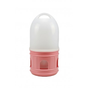 12L Automatic Poultry & Pigeon Waterer – Gravity-Fed Plastic Bird Drinker (Pink)