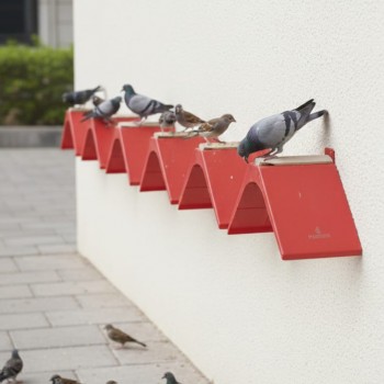 Red Pigeon Perch – Wall-Mounted Dove & Pigeon Rest Stand – 13 cm