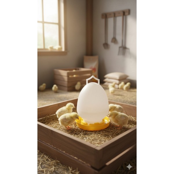 4-Liter Automatic Bird / Poultry Waterer (Gravity-Fed Drinker)