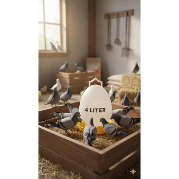 4-Liter Automatic Bird / Poultry Waterer (Gravity-Fed Drinker) 4-Liter Automatic Bird / Poultry Waterer (Gravity-Fed Drinker)