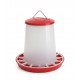 5 kg Plastic Poultry Feeder with Feed Saver Ring, Lid & Handle – Red & White Gravity-Fed Chicken Feeder for Chicks, Growers, and Adult Poultry 5 kg Plastic Poultry Feeder with Feed Saver Ring, Lid & Handle – Red & White Gravity-Fed Chicken Feeder for Chicks, Growers, and Adult Poultry