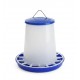 8 kg Plastic Poultry Feeder with Feed Saver Ring, Lid & Handle – Blue & White Gravity-Fed Chicken Feeder for Chicks, Growers, and Adult Poultry 8 kg Plastic Poultry Feeder with Feed Saver Ring, Lid & Handle – Blue & White Gravity-Fed Chicken Feeder for Chicks, Growers, and Adult Poultry