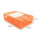 Heavy-Duty Plastic Poultry Transport Crate with Sliding Top Door – Stackable Ventilated Chicken Carry Cage for Live Bird Transport – 90 × 55 × 27 cm