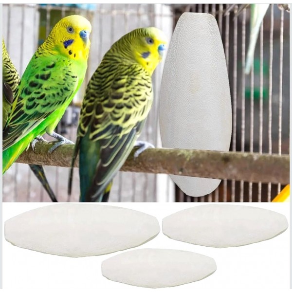 Natural Cuttlebone for Birds 80g – Premium Cuttlefish Bone Pieces for Parakeets, Cockatiels, Budgies, Canaries, Finches, Parrots, Reptiles, Turtles & Snails – Calcium & Mineral Supplement for Beak Care
