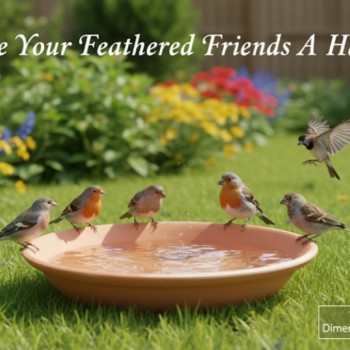Classic Terracotta Bird Bath Bowl (Medium) – Handmade Sealed Garden Bird Bath for Drinking, Feeding & Bathing – 37 × 37 × 9 cm Outdoor Wildlife Water Bowl