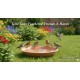 Classic Terracotta Bird Bath Bowl (Medium) – Handmade Sealed Garden Bird Bath for Drinking, Feeding & Bathing – 37 × 37 × 9 cm Outdoor Wildlife Water Bowl
