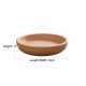 Terracotta Bird Bath & Feeder Bowl, Natural Unglazed Clay, Shallow Design – 16 × 16 × 7 cm