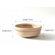 Handcrafted Terracotta Bird Bath & Feeder Bowl – Earthenware Pottery Heritage Bowl, Almond Color, Unglazed, 13 × 13 × 6 cm – Multi-Purpose Decorative Bowl and Small Planter for Garden, Patio, Balcony