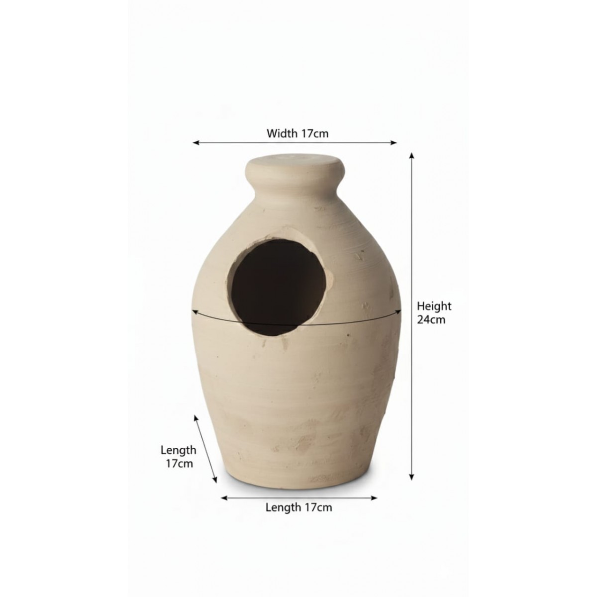 Traditional Terracotta Bird Nesting Pot – Medium | Natural Clay ...