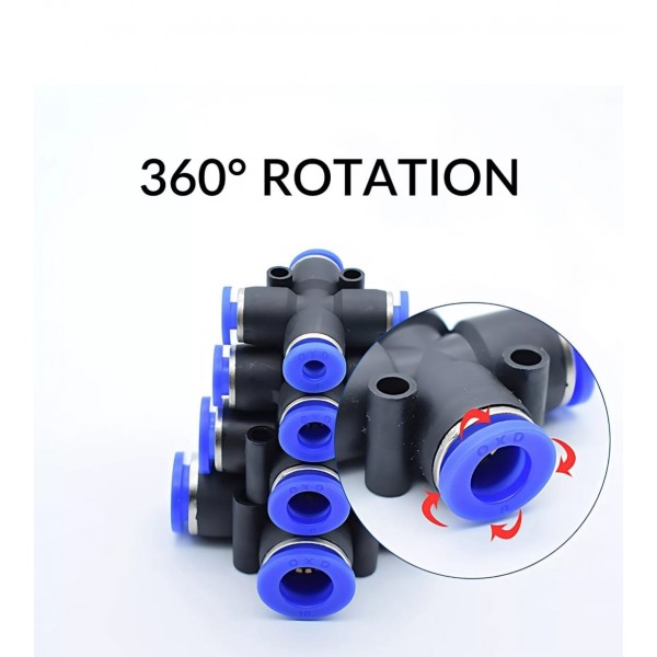 8mm Pet Water Pipe Connector – Quick Push-to-Connect Fitting for Automatic Pet Water Dispensers, Tubing Adapter for Birds, Dogs, Cats, and Small Animals