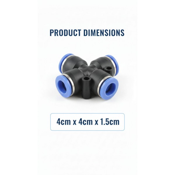 8mm Pet Water Pipe Connector – Quick Push-to-Connect Fitting for Automatic Pet Water Dispensers, Tubing Adapter for Birds, Dogs, Cats, and Small Animals