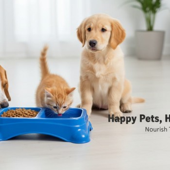 Blue Double Pet Food & Water Bowl | Dual Feeding Station for Cats & Small Dogs | Durable Plastic Multi-Pet Bowl (28 × 15 × 6 cm)