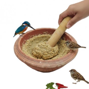 Traditional Terracotta Mortar and Pestle Set – Large Size (30 × 30 × 10 cm) Manual Clay Grinder for Spices, Herbs, Seeds & Bird Food Preparation Traditional Terracotta Mortar and Pestle Set – Large Size (30 × 30 × 10 cm) Manual Clay Grinder for Spices, Herbs, Seeds & Bird Food Preparation