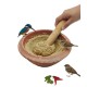Traditional Terracotta Mortar and Pestle Set – Large Size (30 × 30 × 10 cm) Manual Clay Grinder for Spices, Herbs, Seeds & Bird Food Preparation