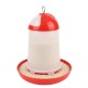 8kg Plastic Poultry Feeder – Top Slide-Open, Anti-Spill Tower Design, Durable PP Plastic, Floor or Hanging Use, 35x35x40cm